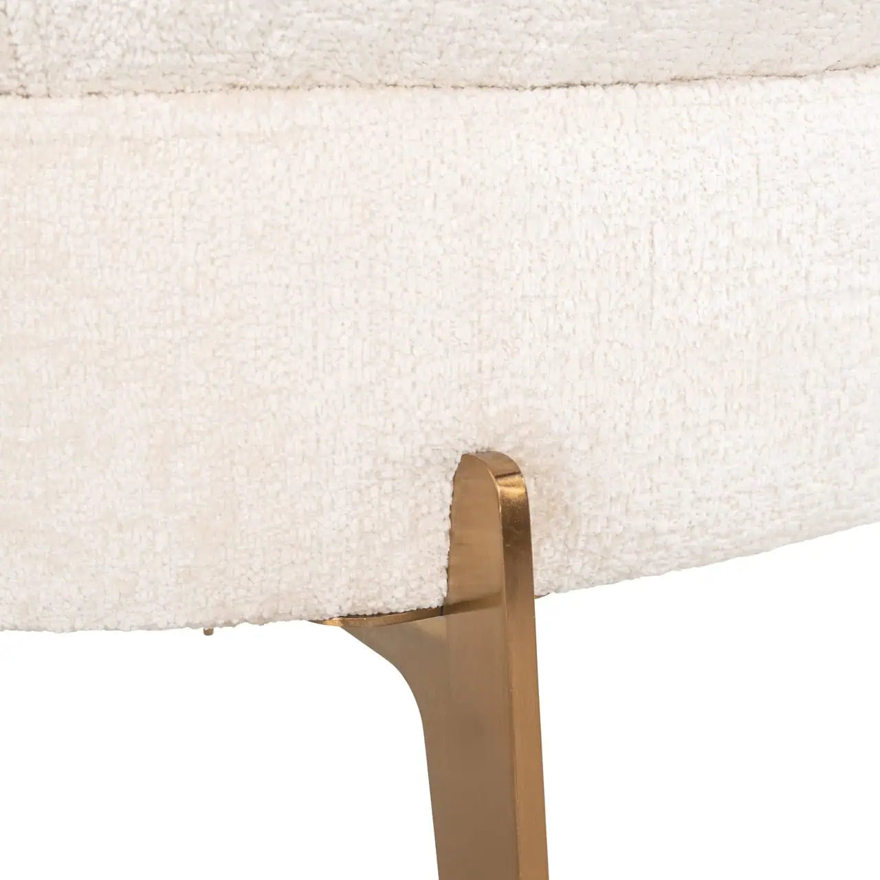 Krēsls Venus Richmond Interiors 75/74/81 cm white chenille - N1 Home