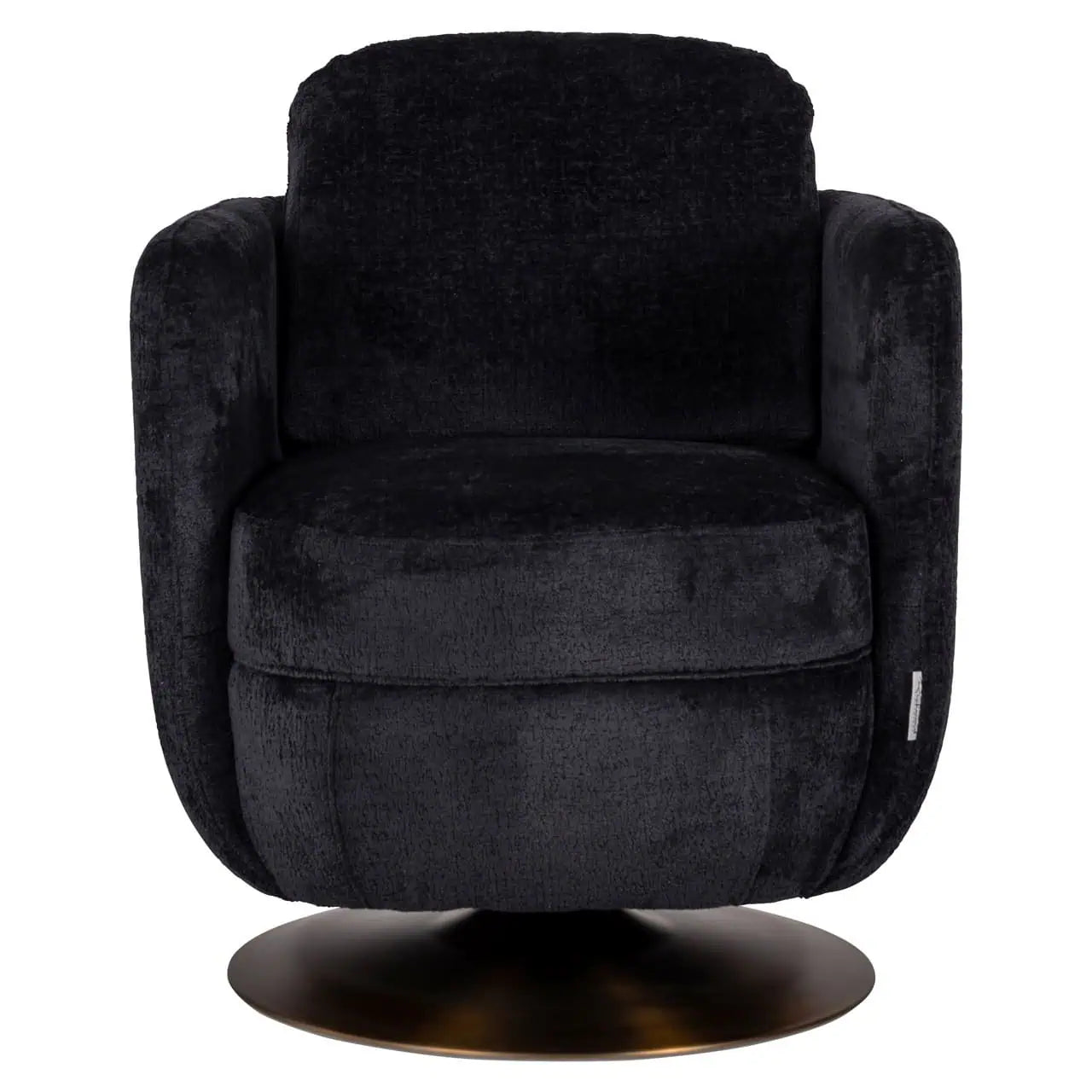 Krēsls Turner Richmond Interiors 87/72/77 cm black chenille - N1 Home