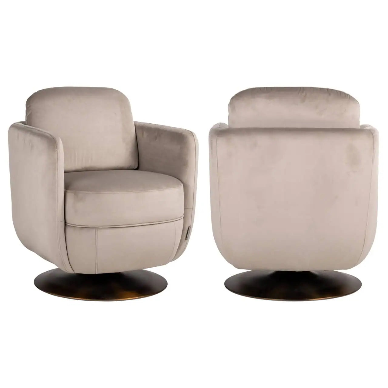 Krēsls Turner Richmond Interiors 87/72/77 cm khaki velvet - N1 Home