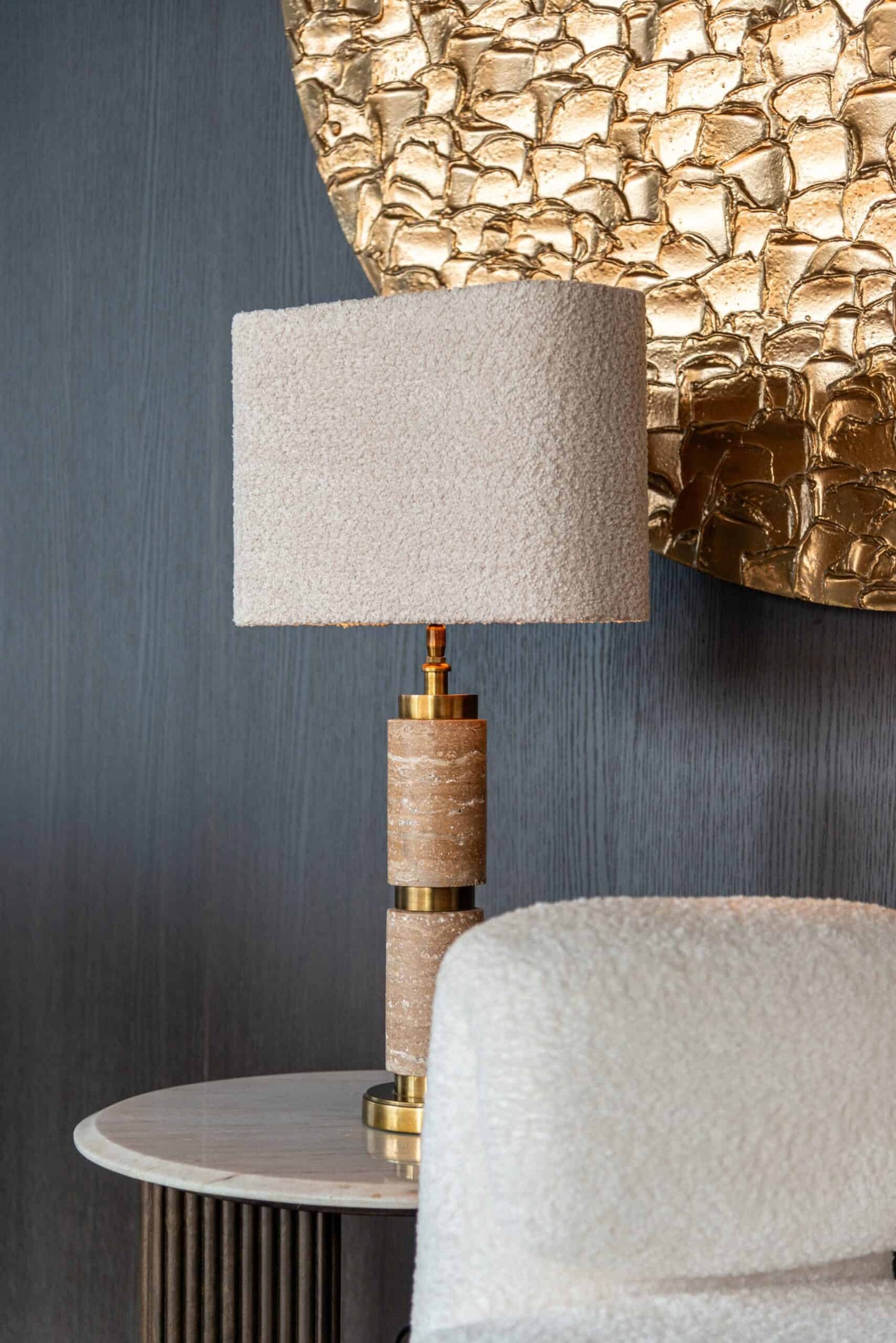 Galda lampa Lis Richmond Interiors 12/12/36,5 cm zelts