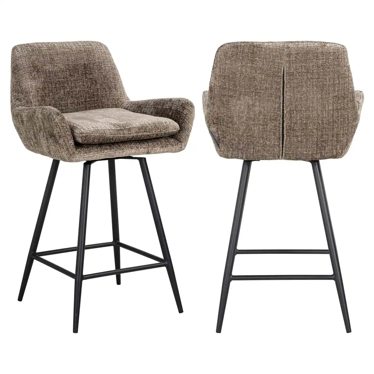 Bāra krēsls Linsey (Set of 2) Richmond Interiors 91/54/53 cm niagara stone - N1 Home