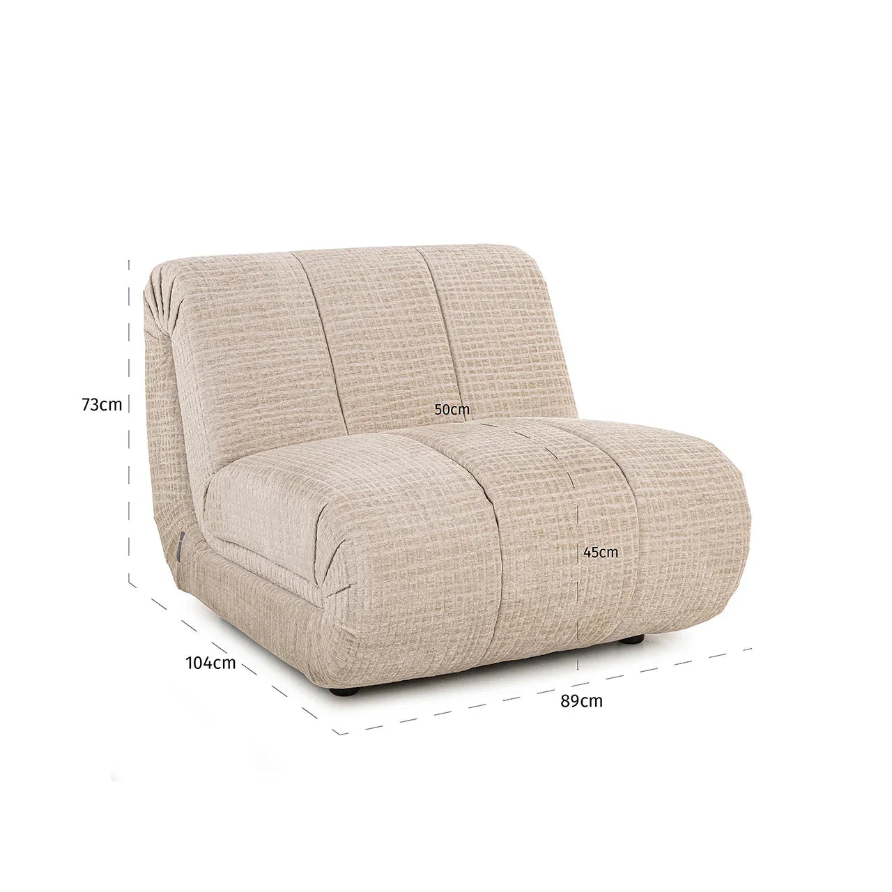 Atpūtas krēsls Kyli Richmond Interiors 73/89/104 cm Jasper 11 Cream - N1 Home