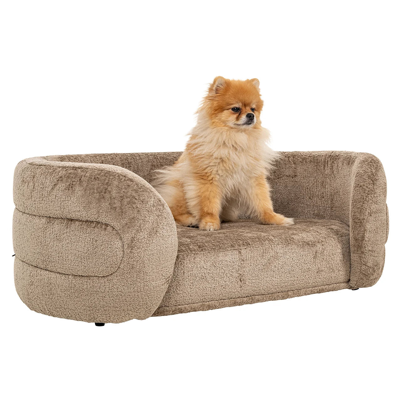Mājdzīvnieku gulta Bingo Richmond Interiors 35/97/56 cm Bergen 104 taupe chenille - N1 Home