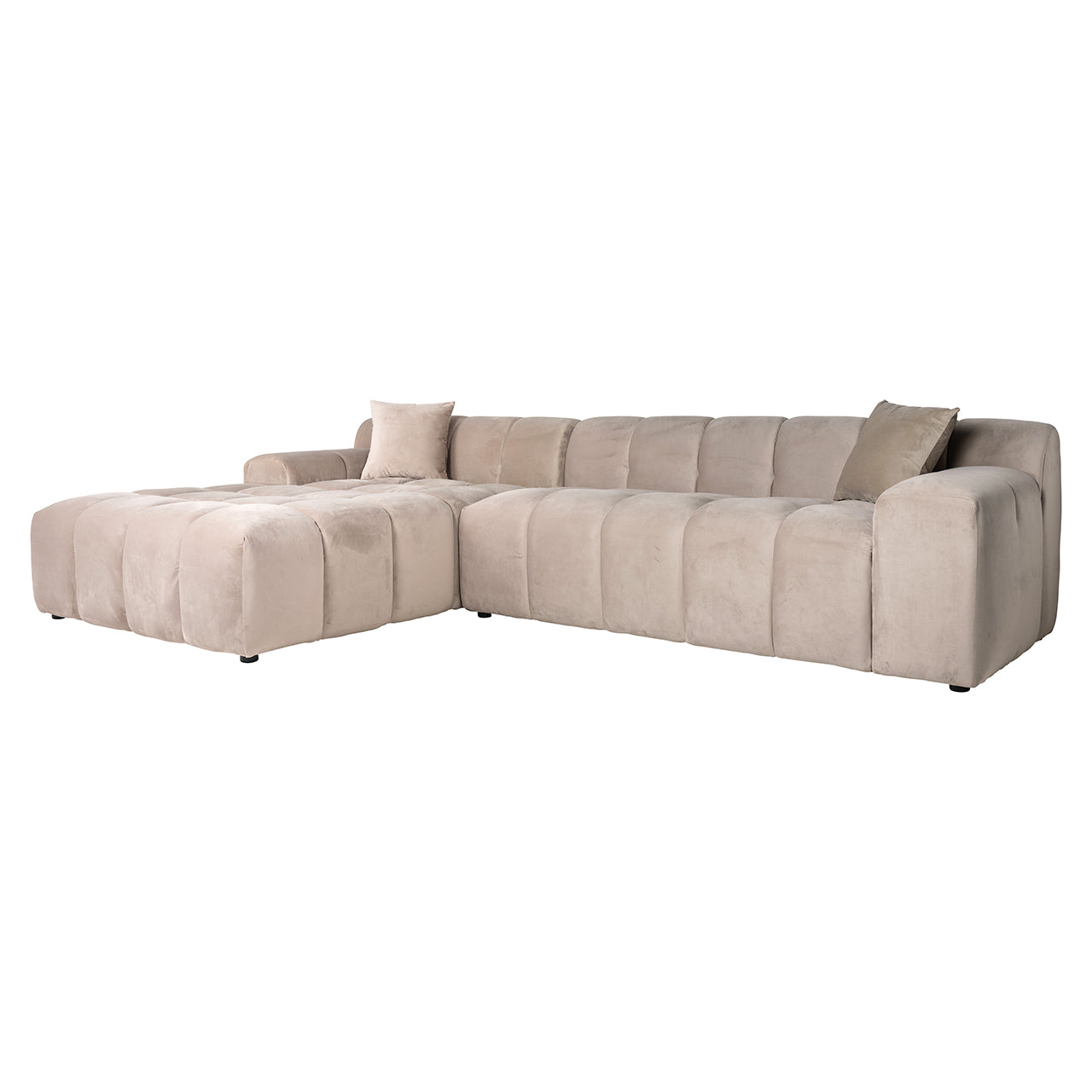 Dīvāns Cube Richmond Interiors 76/325/195 cm Quartz Khaki 903 - N1 Home