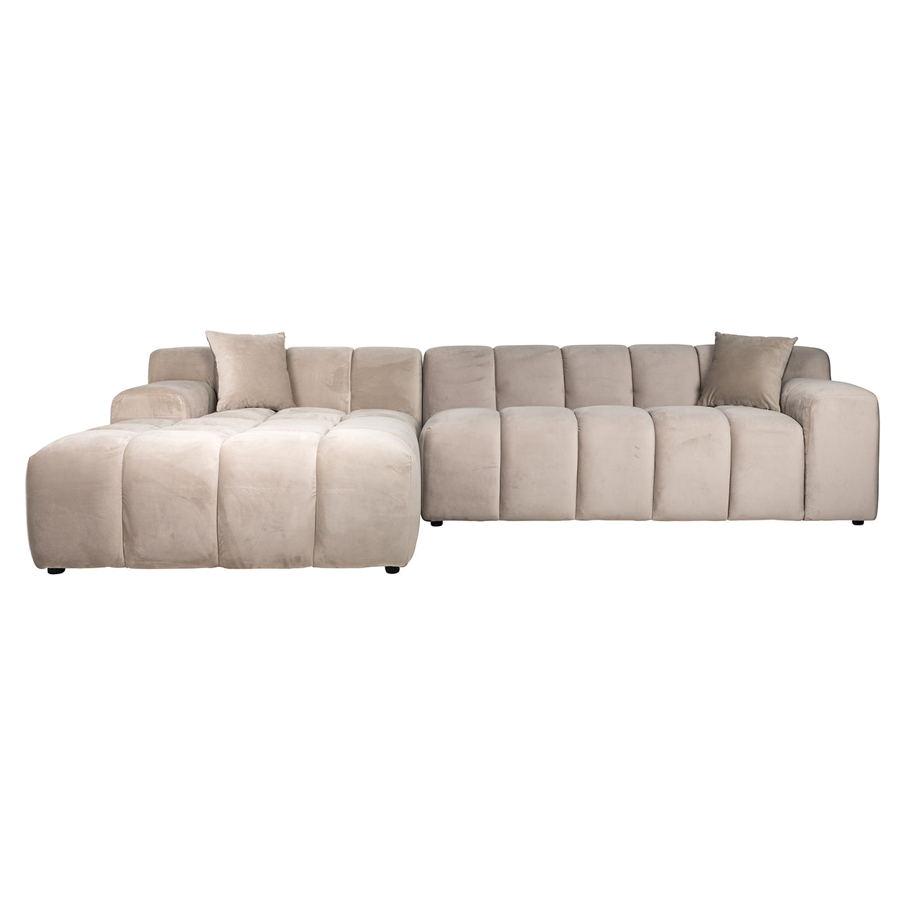 Dīvāns Cube Richmond Interiors 76/325/195 cm Quartz Khaki 903 - N1 Home