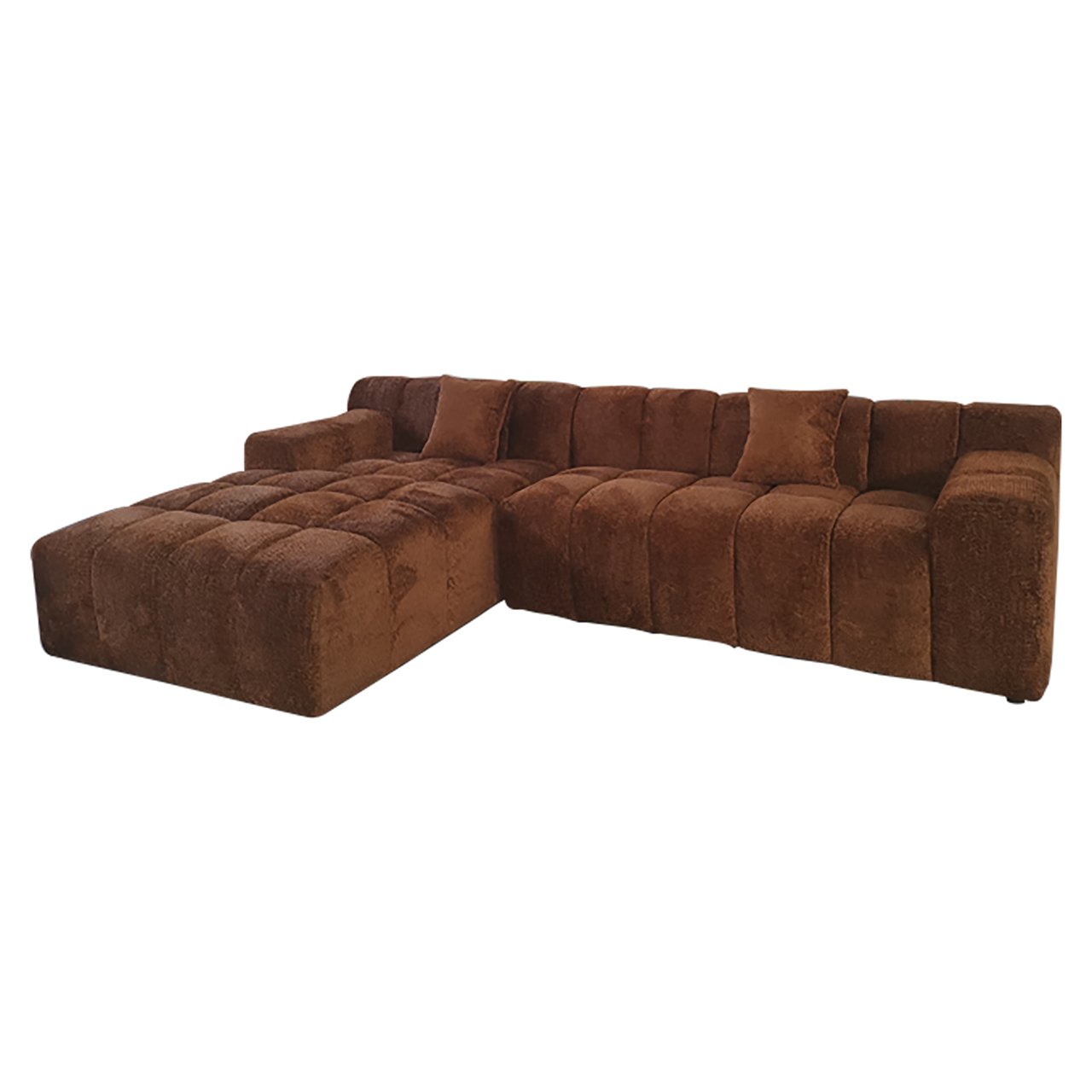 Dīvāns Cube Richmond Interiors 76/325/195 cm Be Lovely 603 Cinnamon - N1 Home