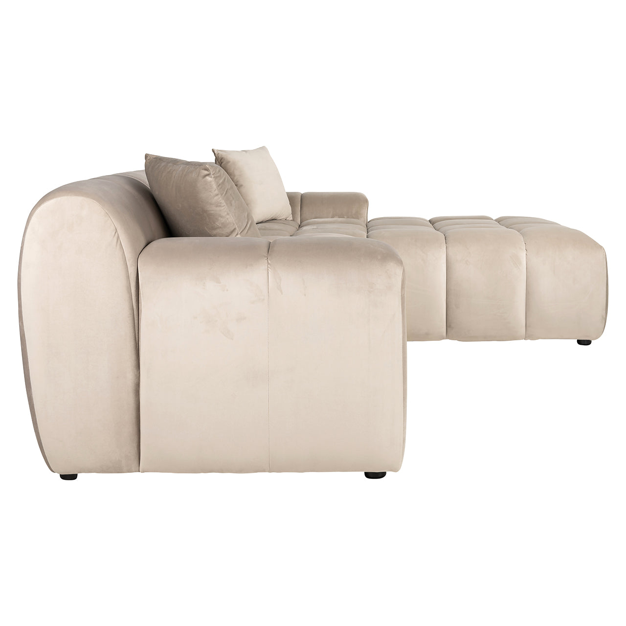 Dīvāns Cube Richmond Interiors 76/325/195 cm Quartz Khaki 903 - N1 Home