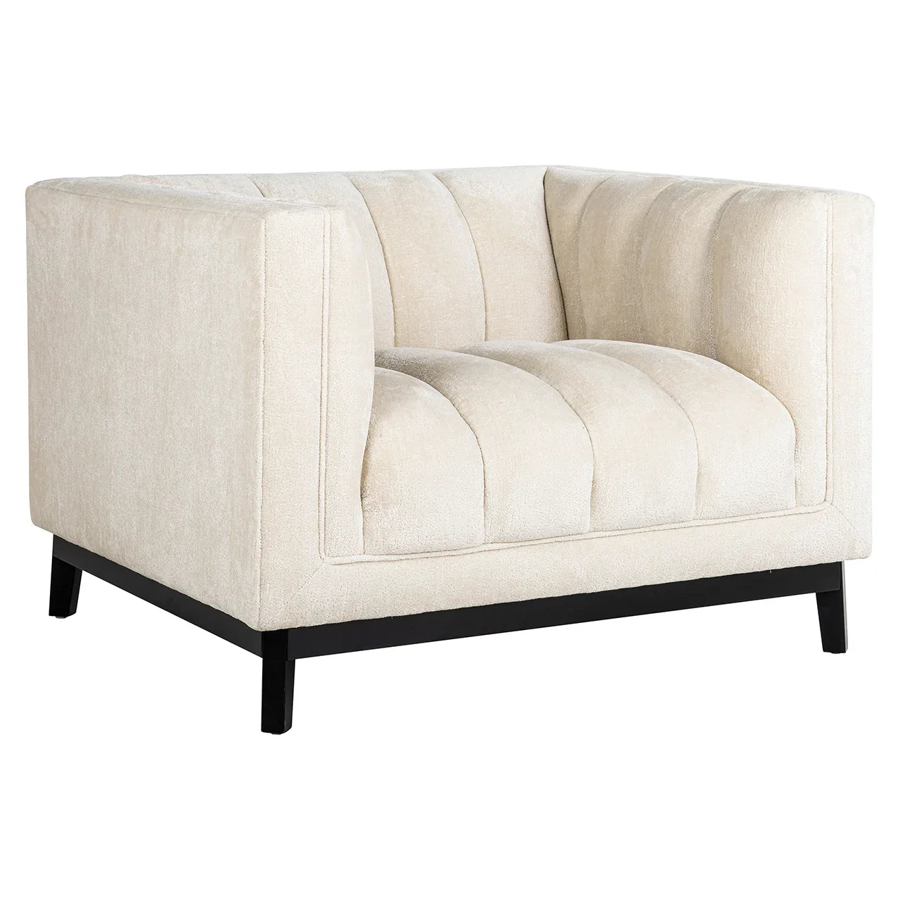 Atpūtas krēsls Beaudy Richmond Interiors 73/108/94 cm FR-Bergen 900 white chenille - N1 Home