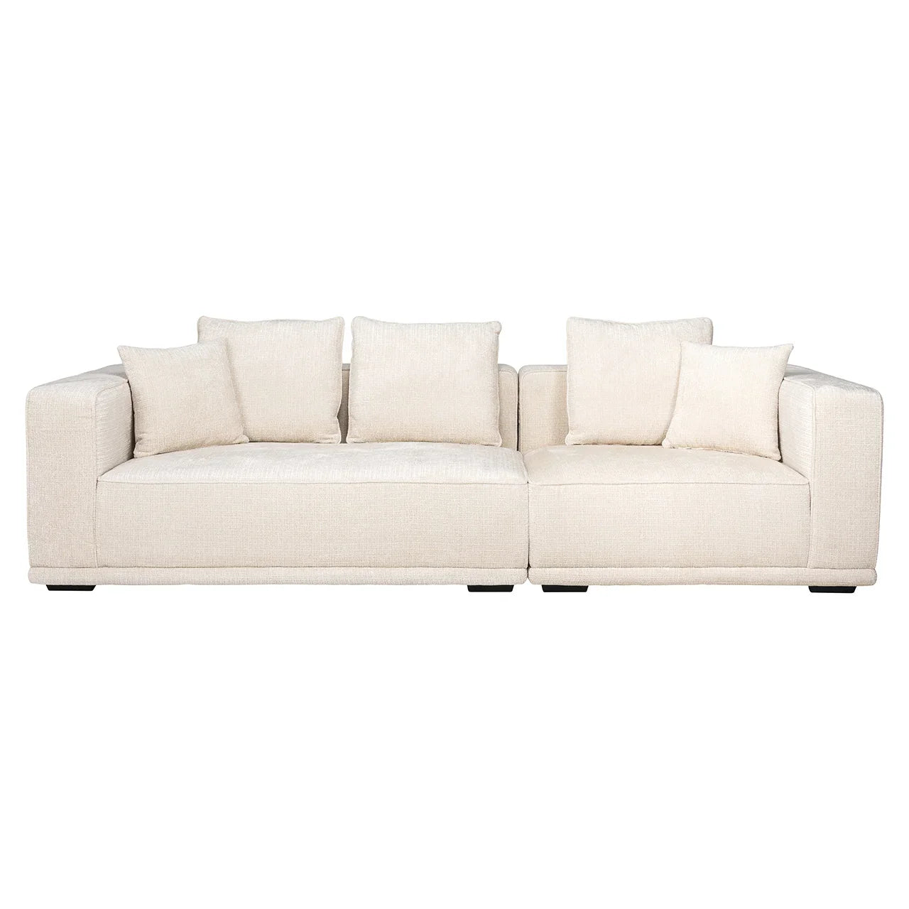 Dīvāns Lusso 3-vietīgs Richmond Interiors 68/277/102 cm Niagara 902 beige Chenille - N1 Home