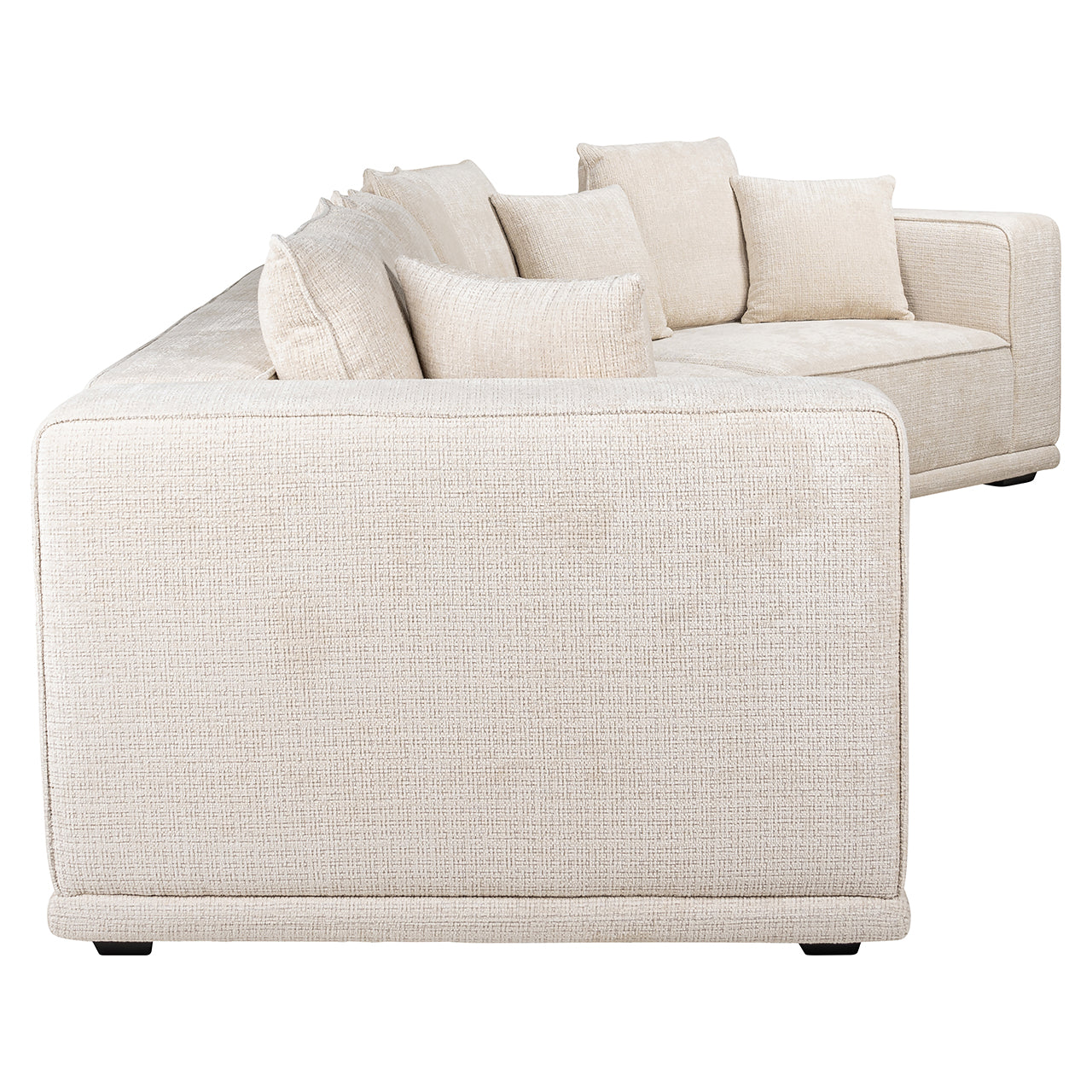 Dīvāns Lusso 4-vietīgs Richmond Interiors 68/365/102 cm Niagara 902 beige Chenille - N1 Home