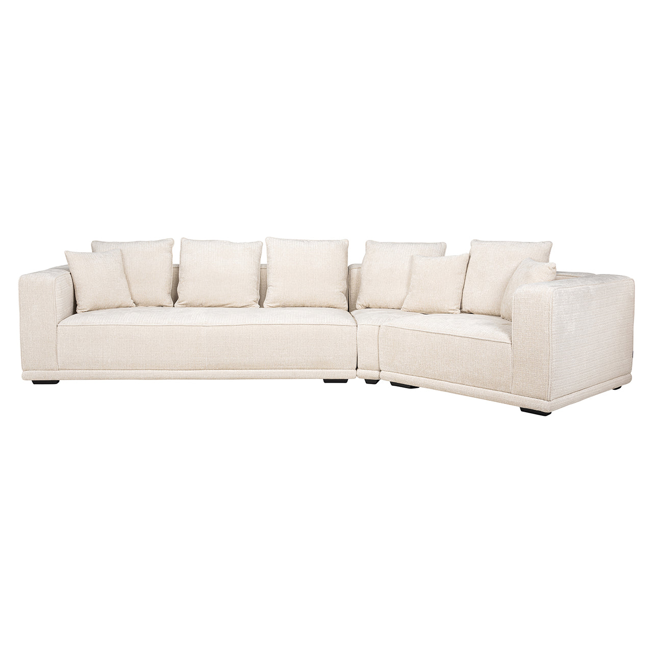 Dīvāns Lusso 4-vietīgs Richmond Interiors 68/365/102 cm Niagara 902 beige Chenille - N1 Home