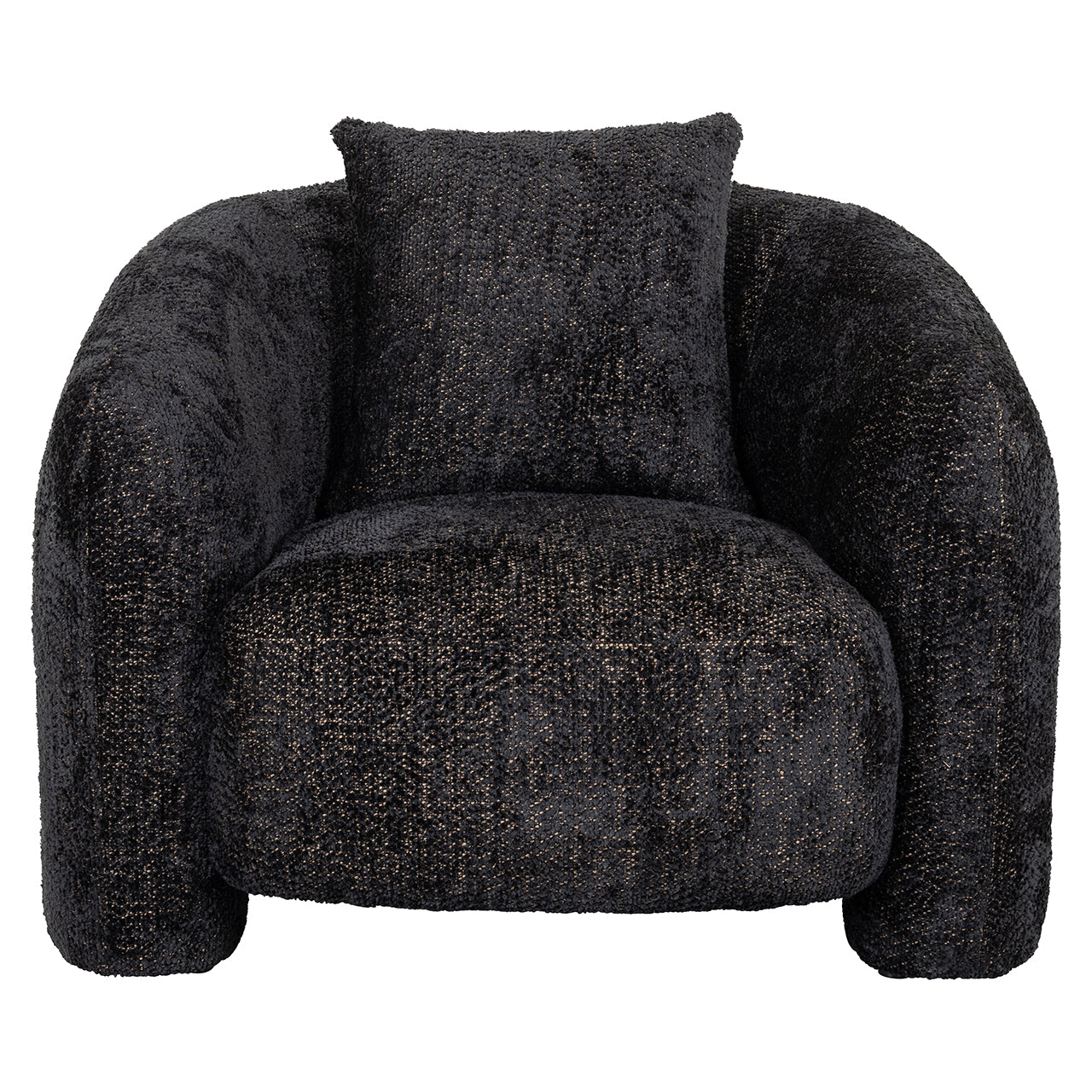 Atpūtas krēsls Milania Richmond Interiors 76/100/92 cm Be Lovely 17 Black - N1 Home
