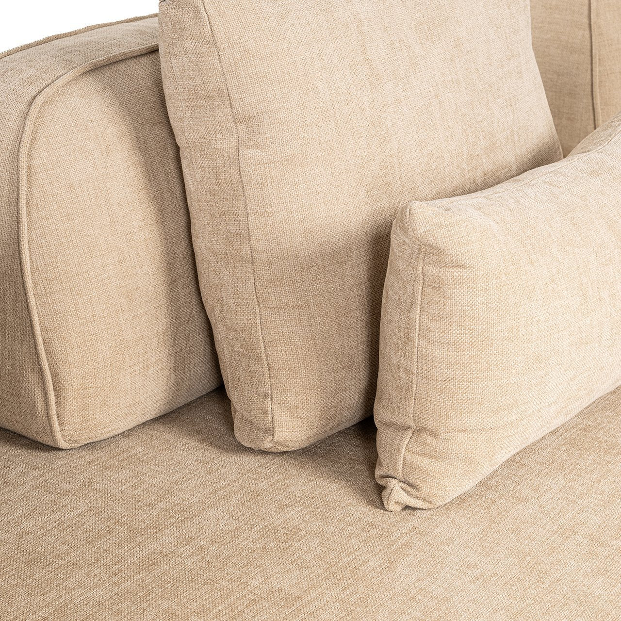 Dīvāns Tudor ar noņemamu atzveltni Richmond Interiors 80/318/205 cm Sand olympus - N1 Home