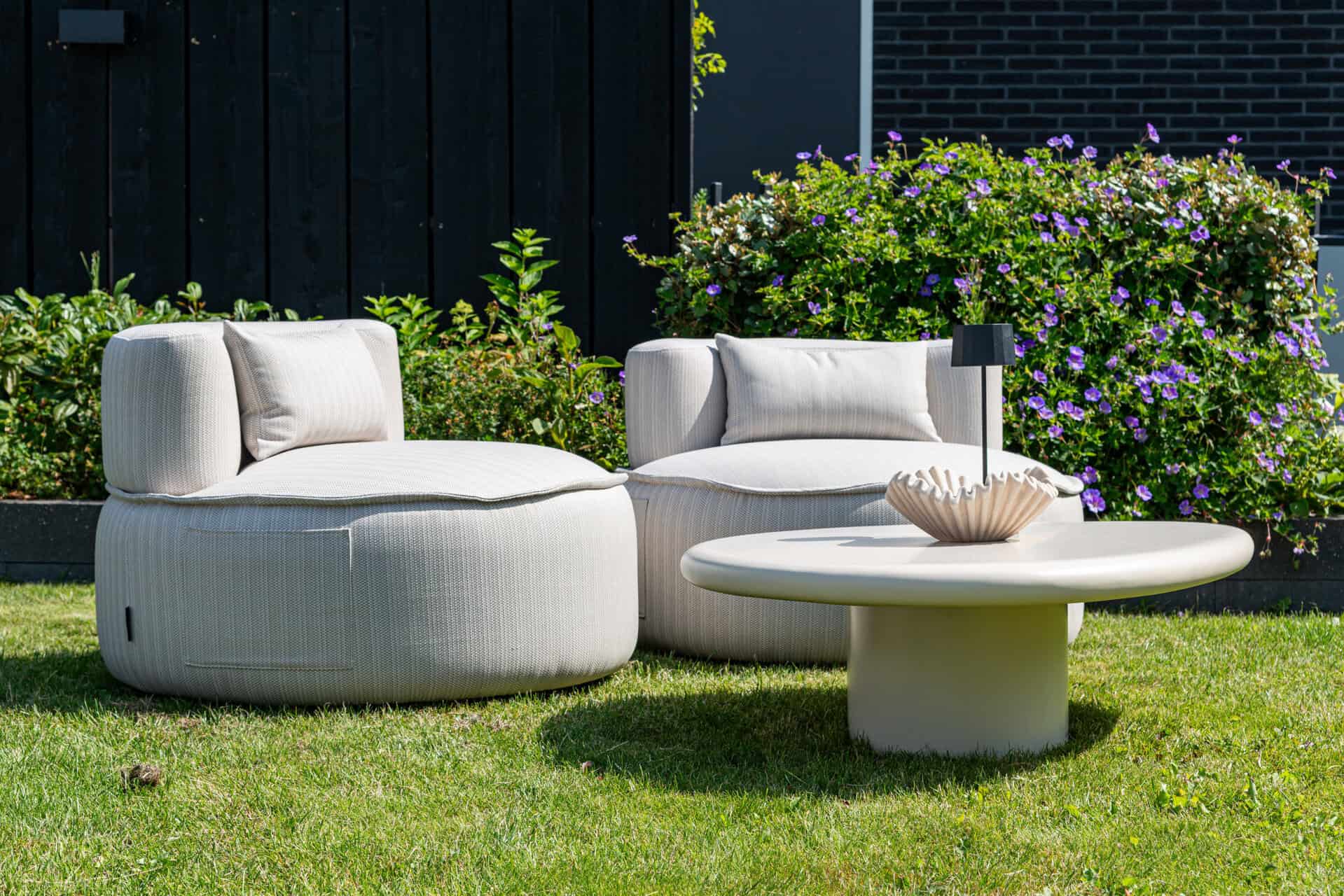 Kafijas galds Urban Bloom sandstone Richmond Interiors 34/114/90 cm krēms - N1 Home