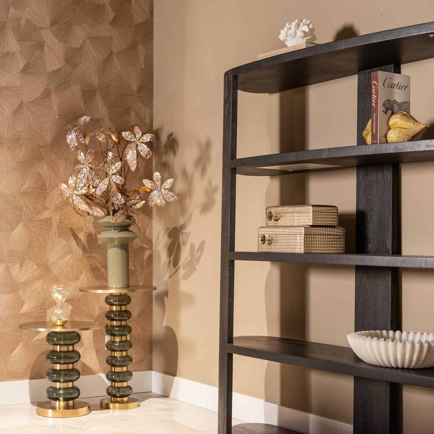 Kafijas galds Bowiene Richmond Interiors 41/62/41 cm zaļs