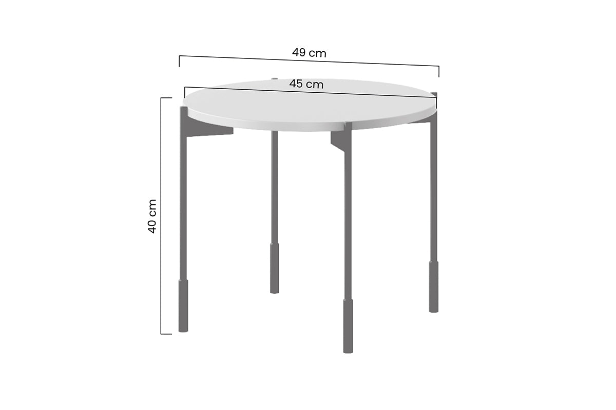 Kafijas galdiņš BARI 49/40/49 terrakota - N1 Home