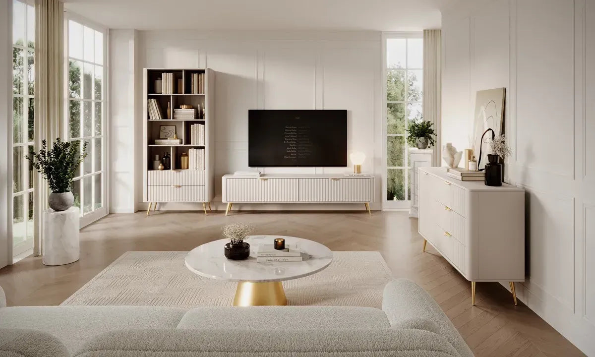 Kumode Lanti 138/81/38 cm bēšs - N1 Home