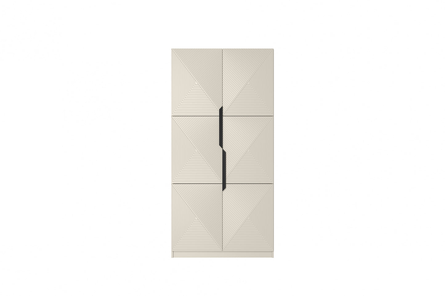Skapis Oslo 100/205/57 cm kašmirs/melns - N1 Home