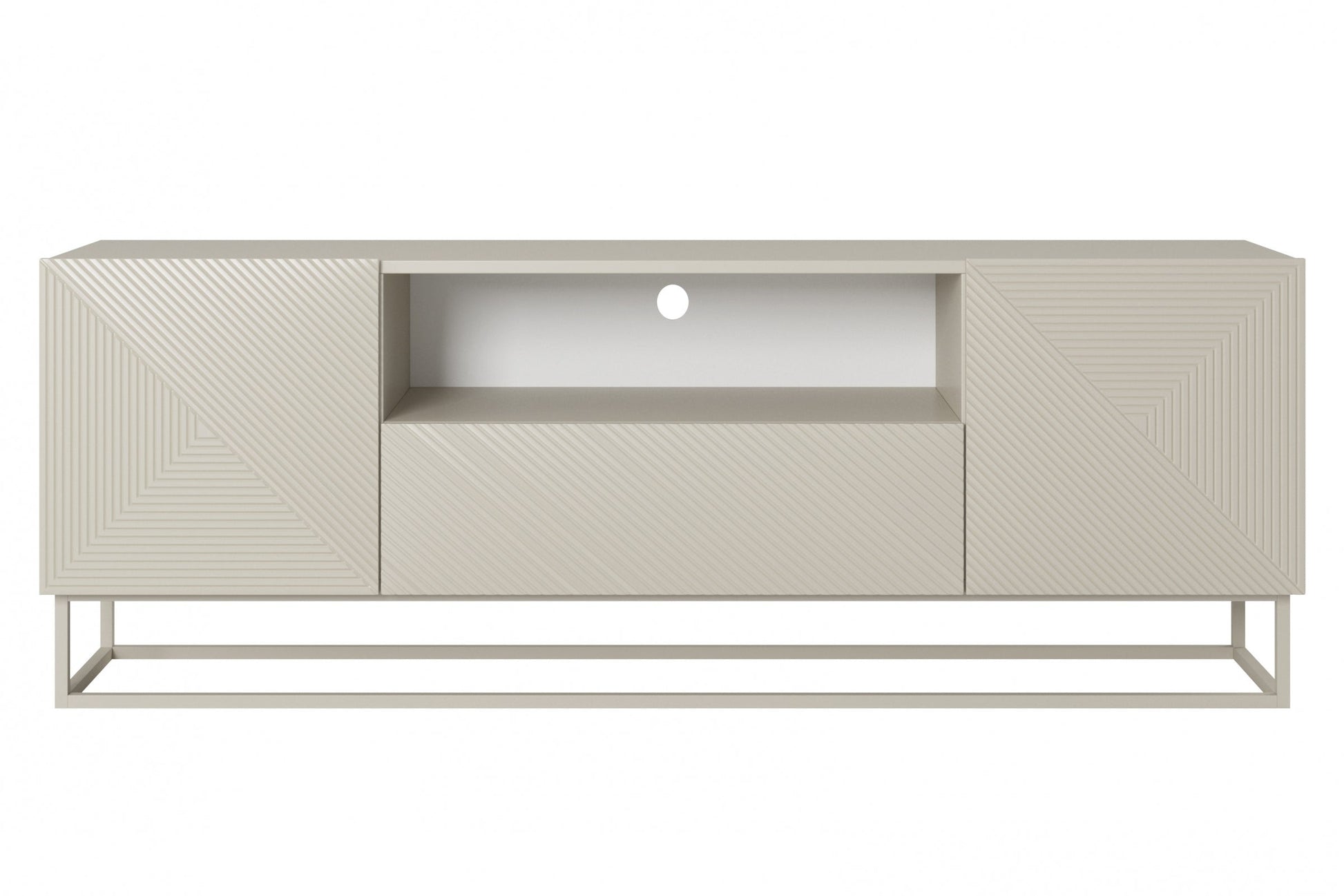 OSLO RTV kumode uz metāla kājām 167/60/40 cm kašmirs/kašmirs - N1 Home
