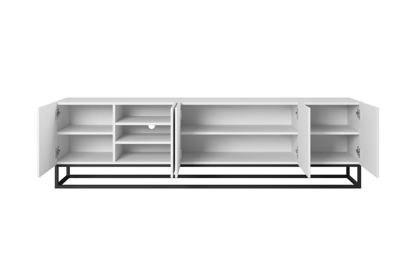OSLO RTV kumode uz metāla kājām 200/56/40 balts - N1 Home