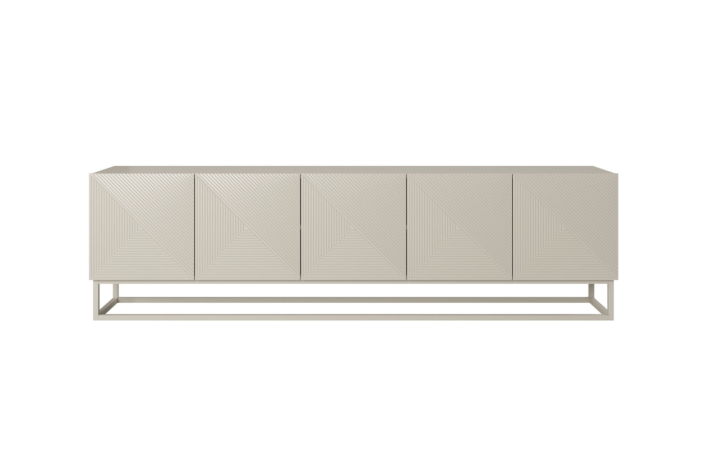 OSLO RTV kumode uz metāla kājām 200/56/40 cm kašmirs/kašmirs - N1 Home