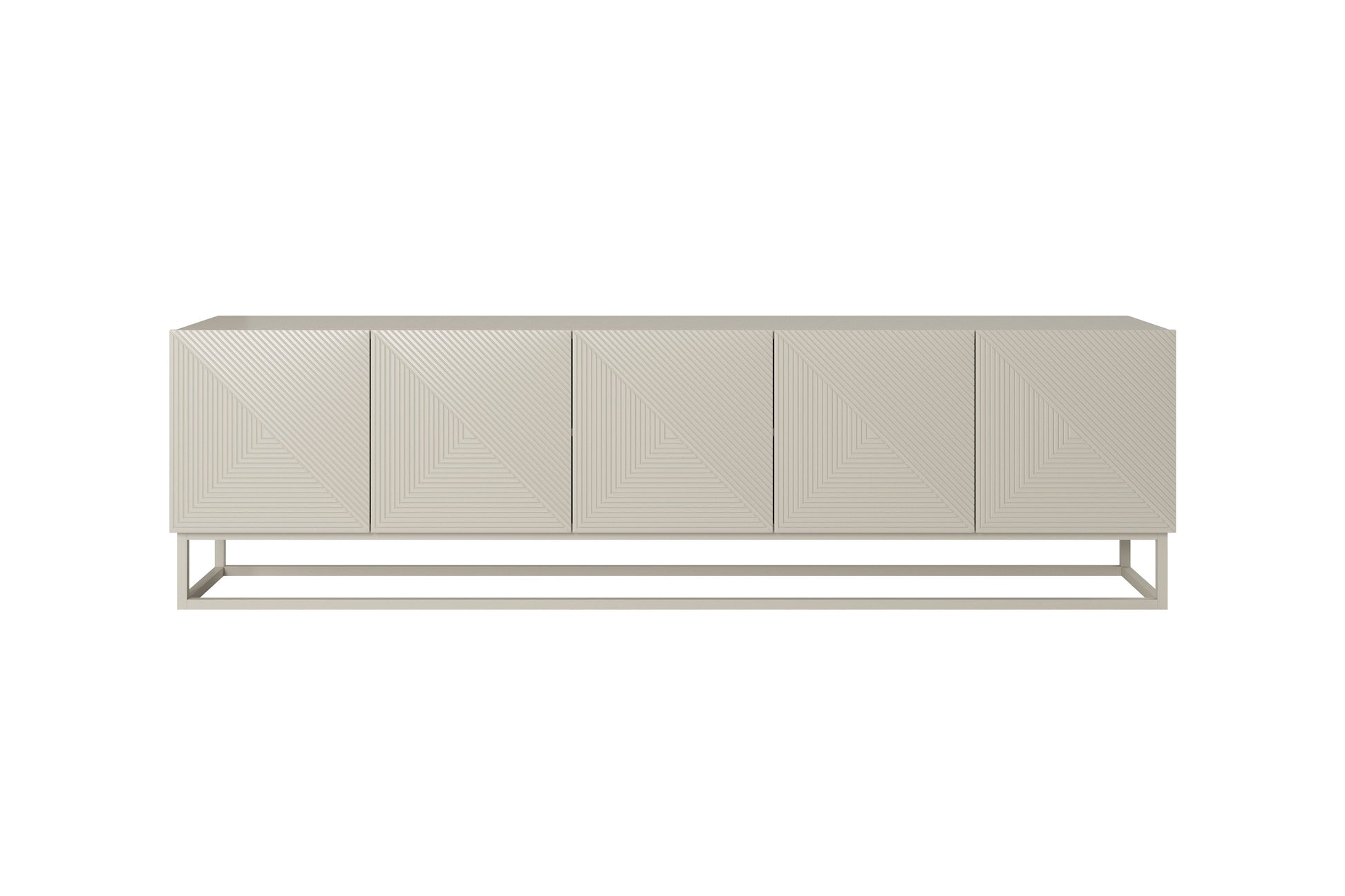 OSLO RTV kumode uz metāla kājām 200/56/40 cm kašmirs/kašmirs - N1 Home