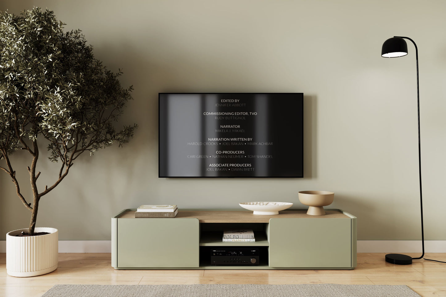 TV skapis Elva 170/35.5/48 cm Eikalipts / Baltijas kāpu ozols - N1 Home