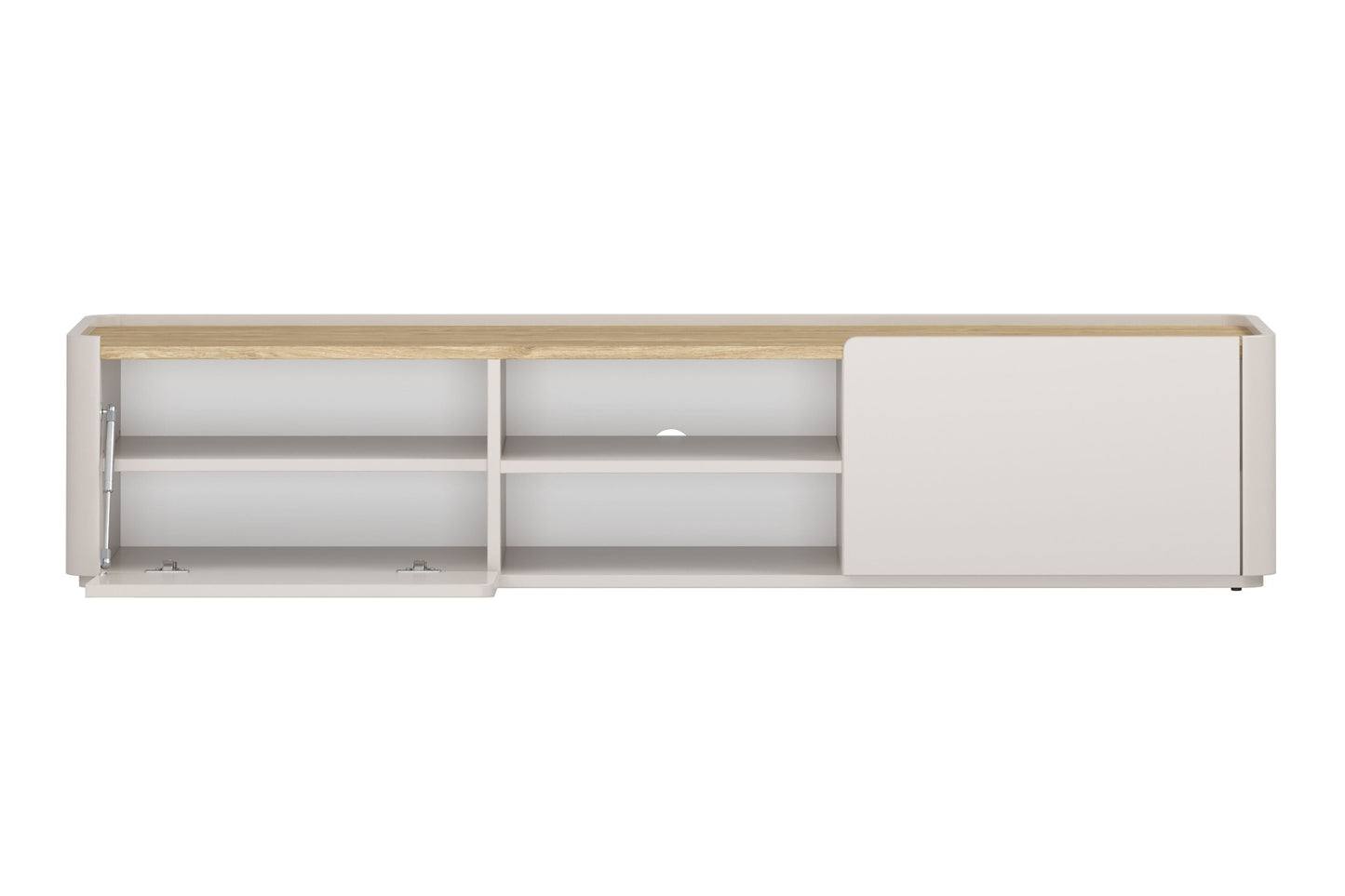 TV skapis Elva 170/35.5/48 cm Kašmirs / Eļļots ozols - N1 Home