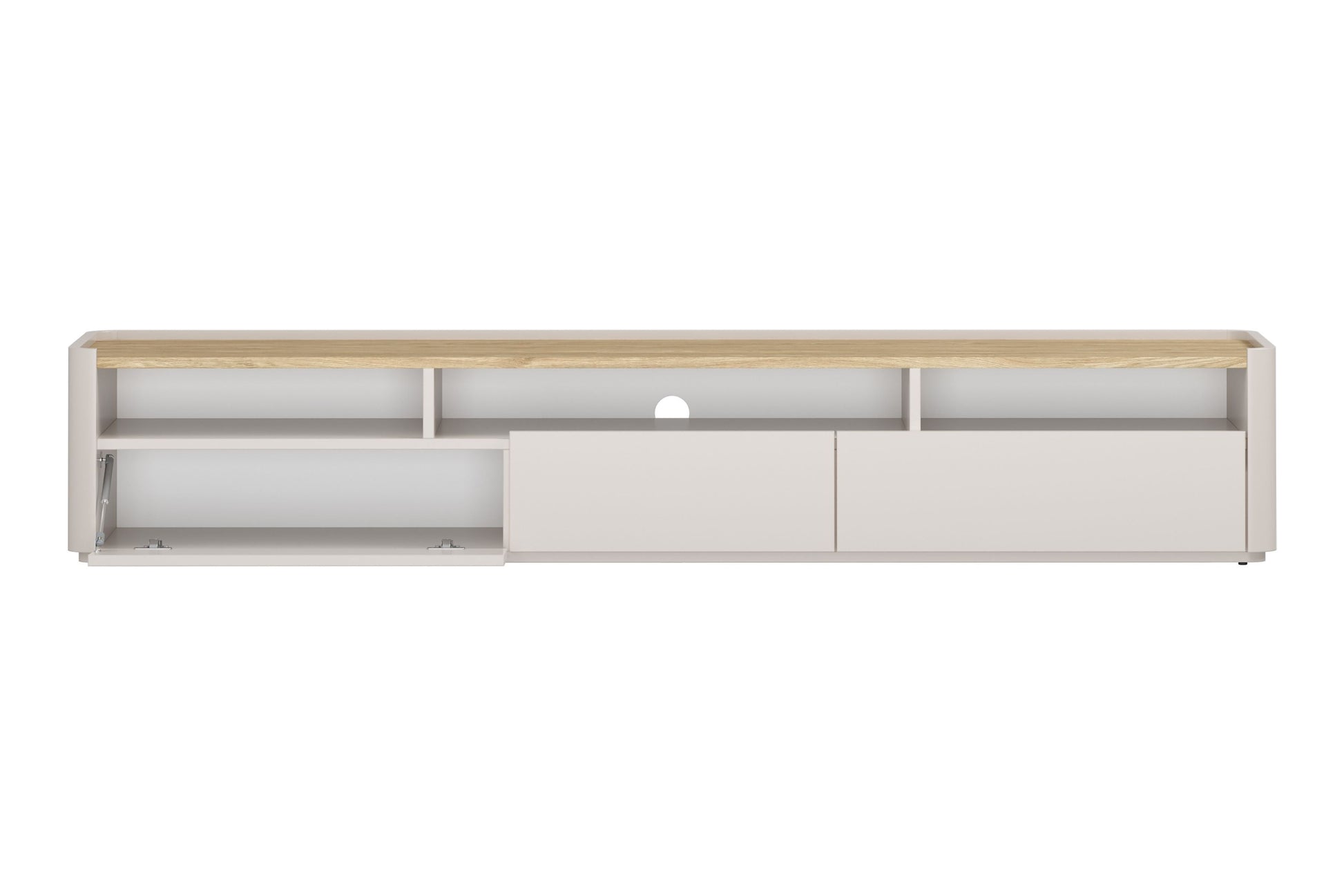 TV skapis Elva 200/35.5/48 cm Kašmirs / Eļļots ozols - N1 Home