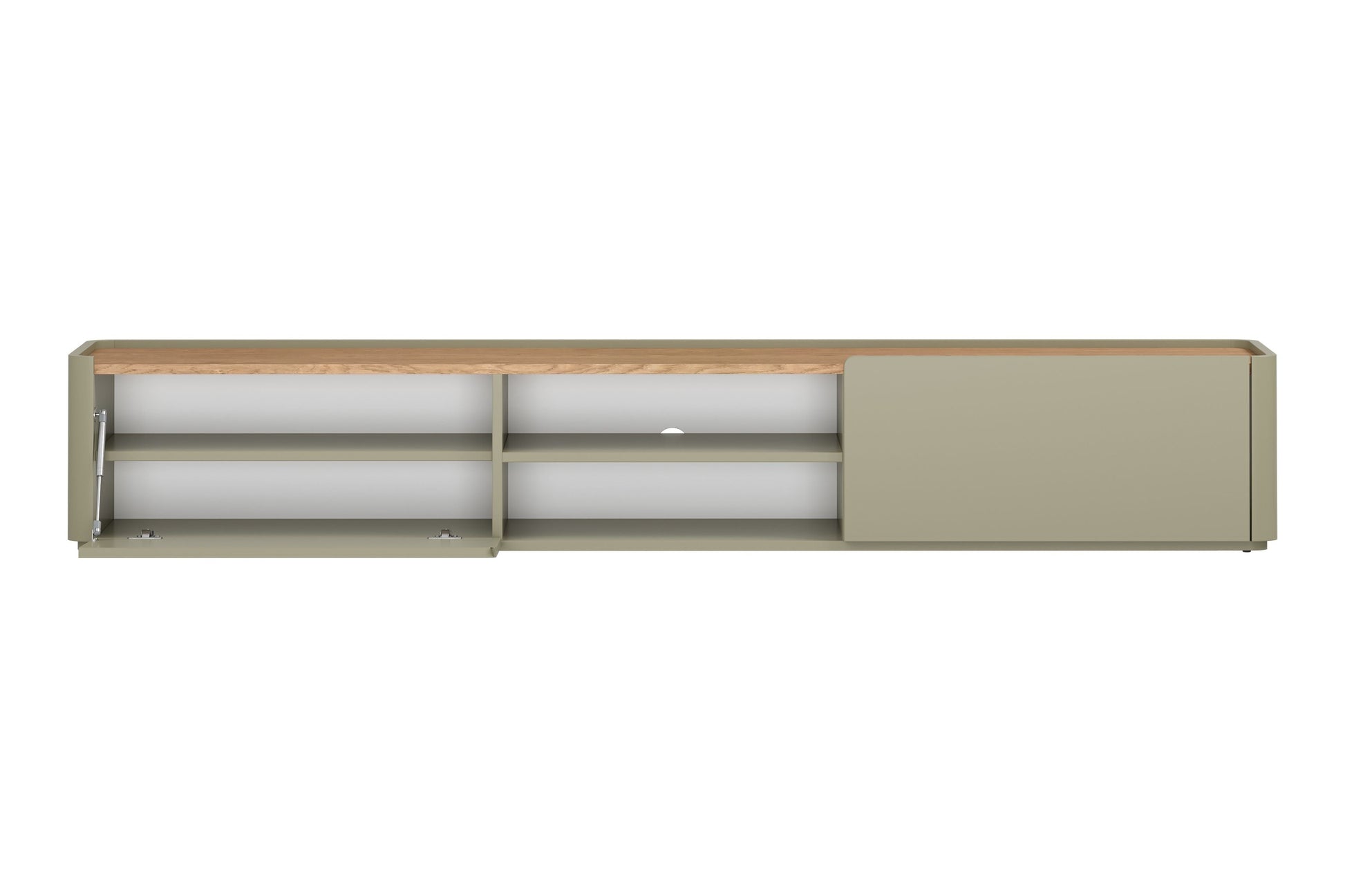TV skapis Elva 220/35.5/48 cm Eikalipts / Baltijas kāpu ozols - N1 Home