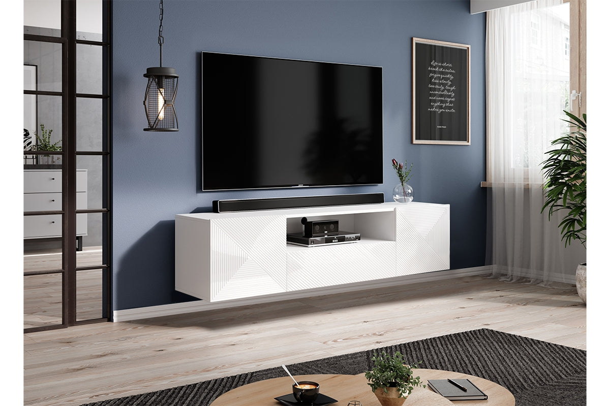 OSLO RTV kumode 167/44/40 spīdums balts - N1 Home