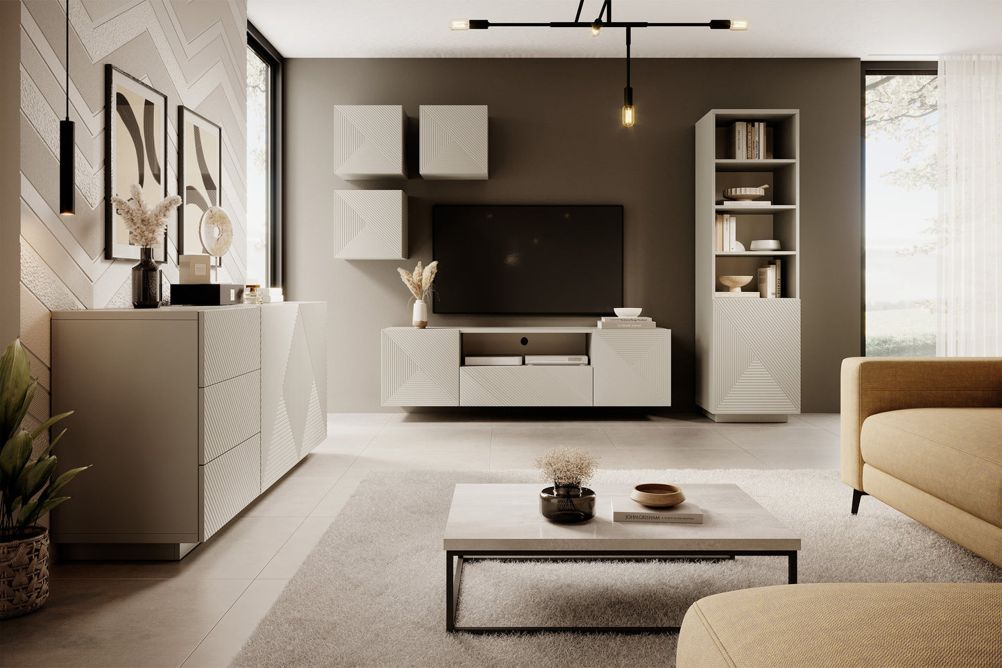Kumode OSLO 40/40/32 cm kašmirs - N1 Home