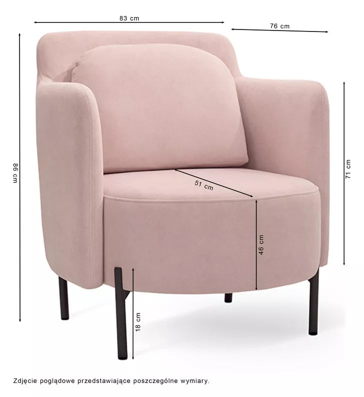 VENESE Kausa krēsls, bordo, viegli tīrāms samts, ar zelta kājām - N1 Home