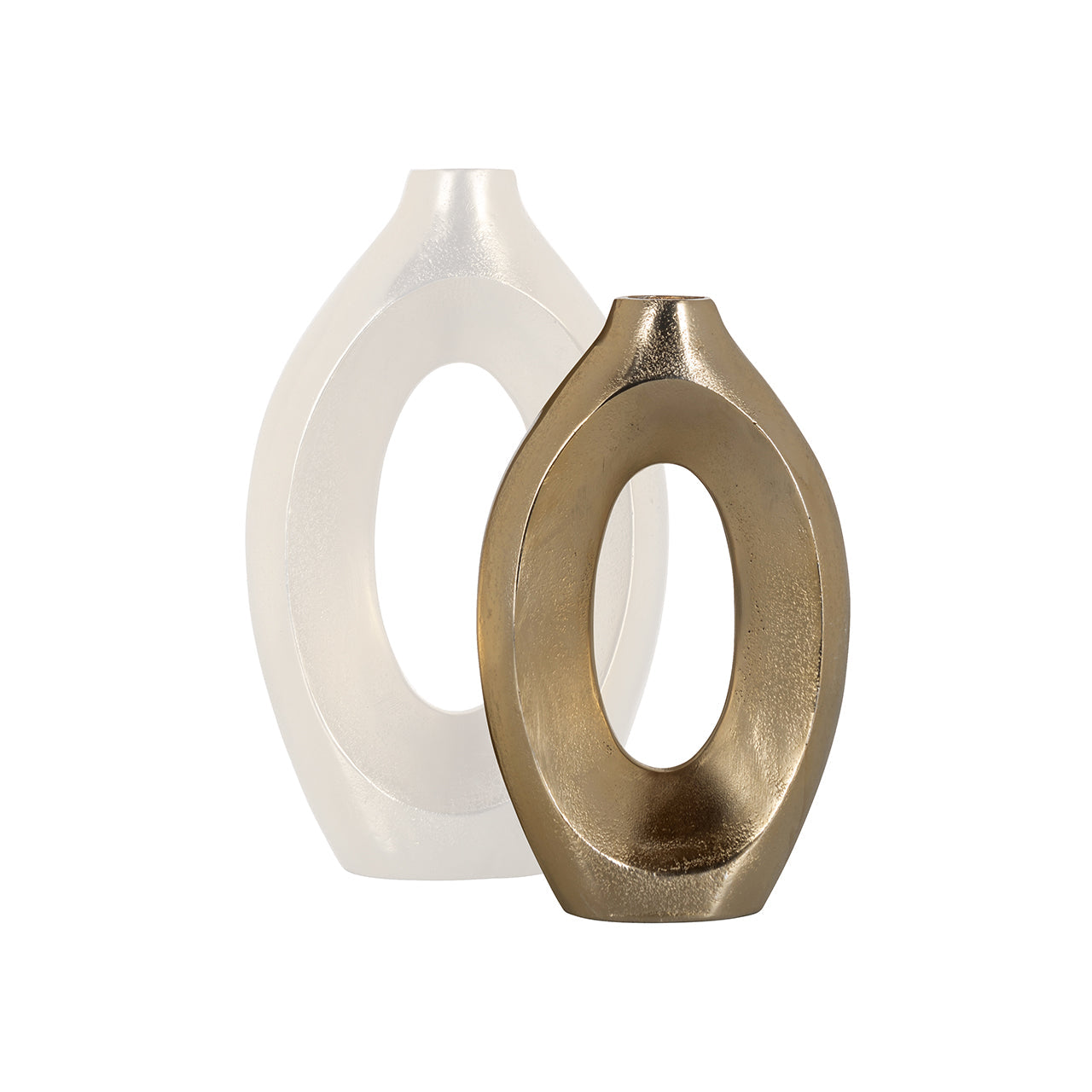 Vāze Richmond Interiors Alma small 30/19/6 cm birstēts zelts - N1 Home