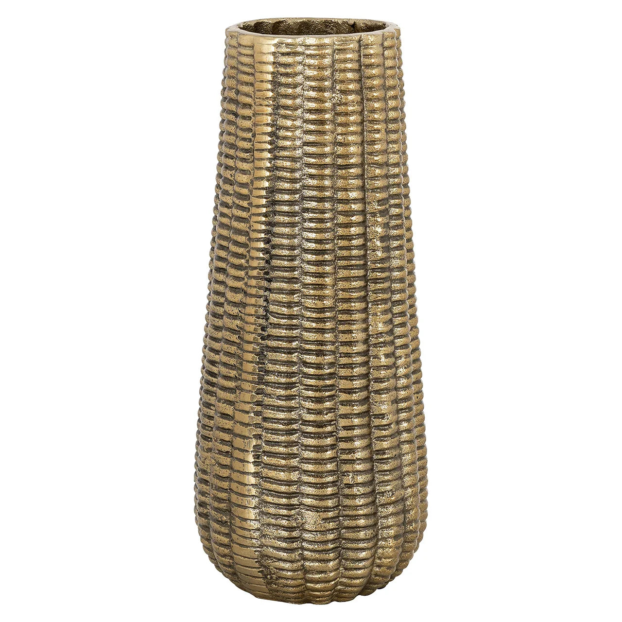 Vāze Richmond Interiors Loran small 35/14/14 cm zelts - N1 Home