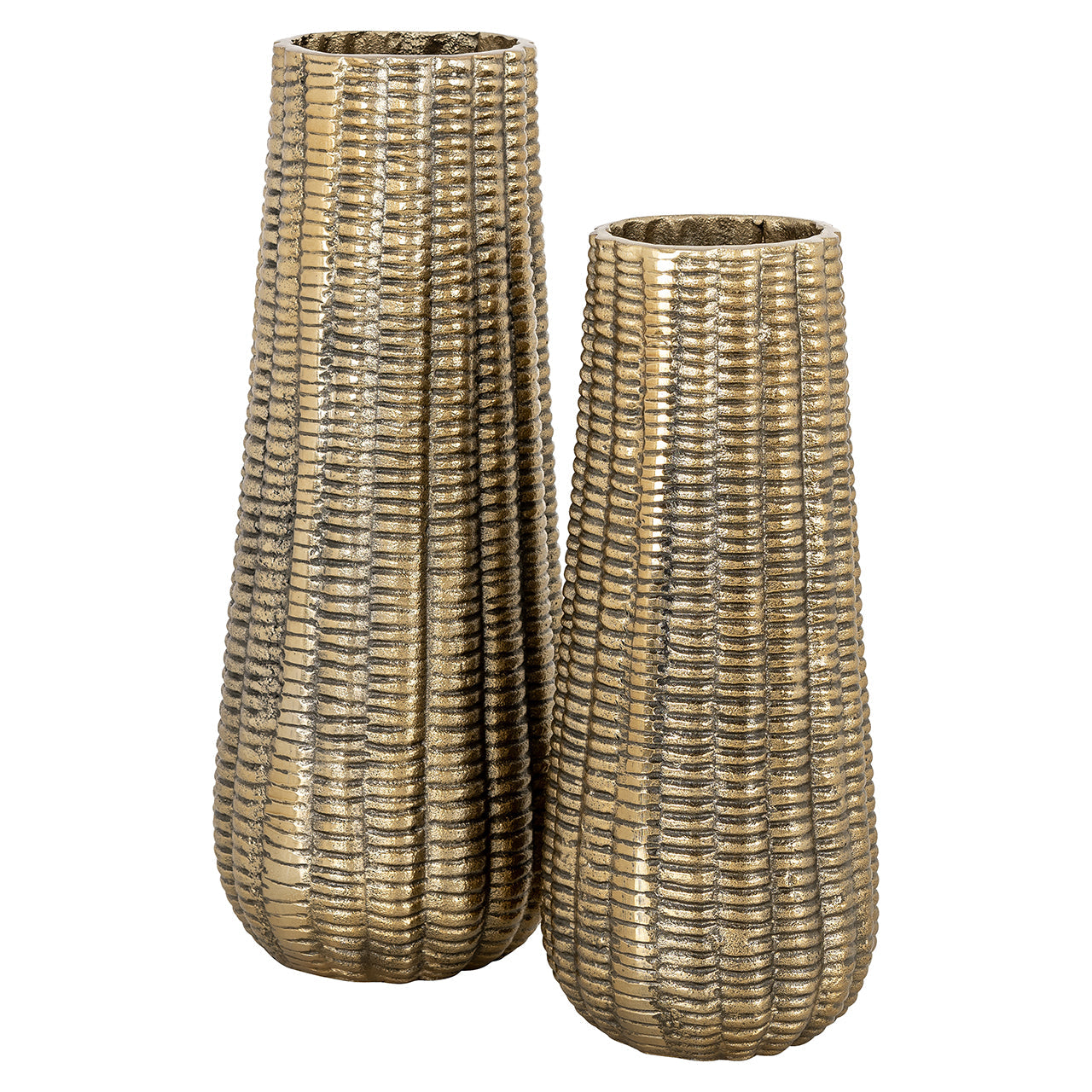 Vāze Richmond Interiors Loran big 42/16/16 cm zelts - N1 Home