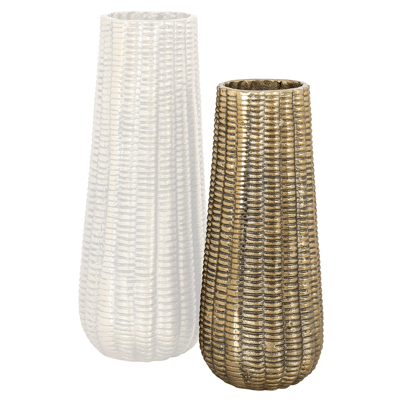 Vāze Richmond Interiors Loran small 35/14/14 cm zelts - N1 Home