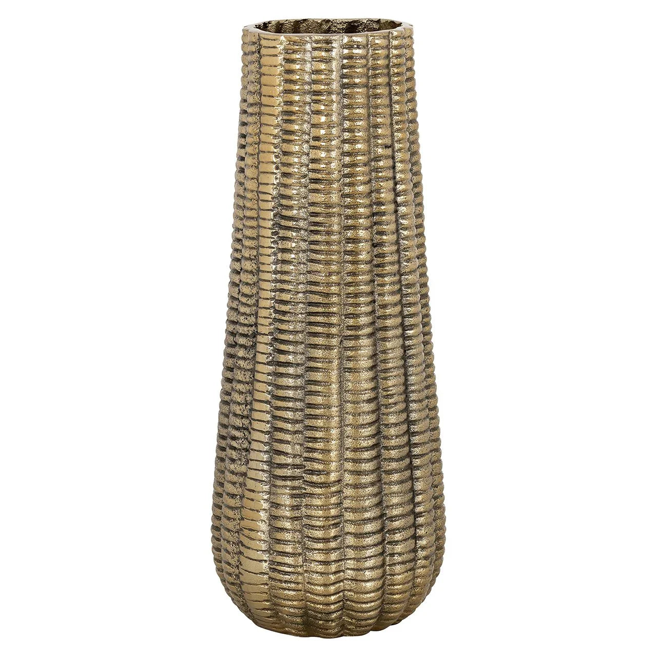 Vāze Richmond Interiors Loran big 42/16/16 cm zelts - N1 Home