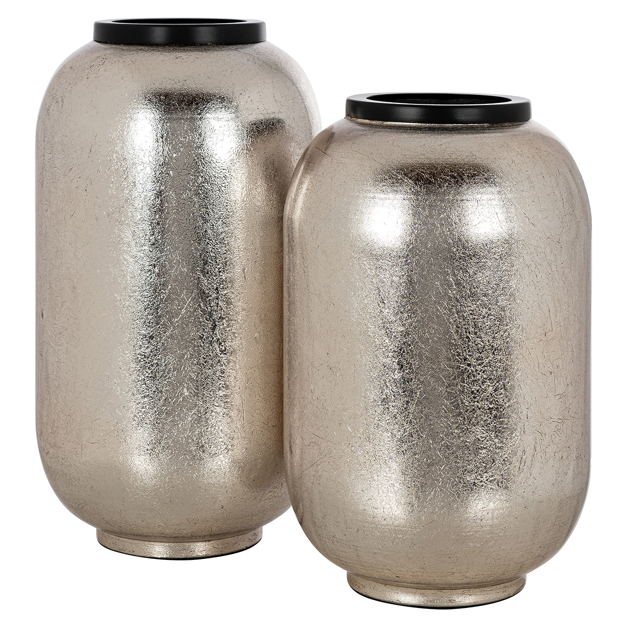 Vāze Richmond Interiors Vesna big 36/20/20 cm sudraba - N1 Home