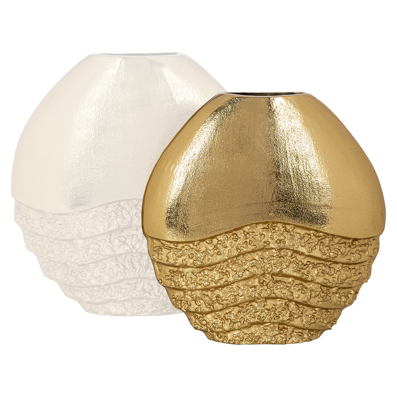 Vāze Richmond Interiors Roxy small 30/30/8 cm zelts - N1 Home