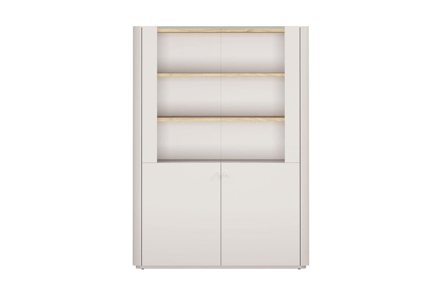 Vitrīna Elva 100/137,5/48 cm Kašmirs / Eļļots ozols - N1 Home