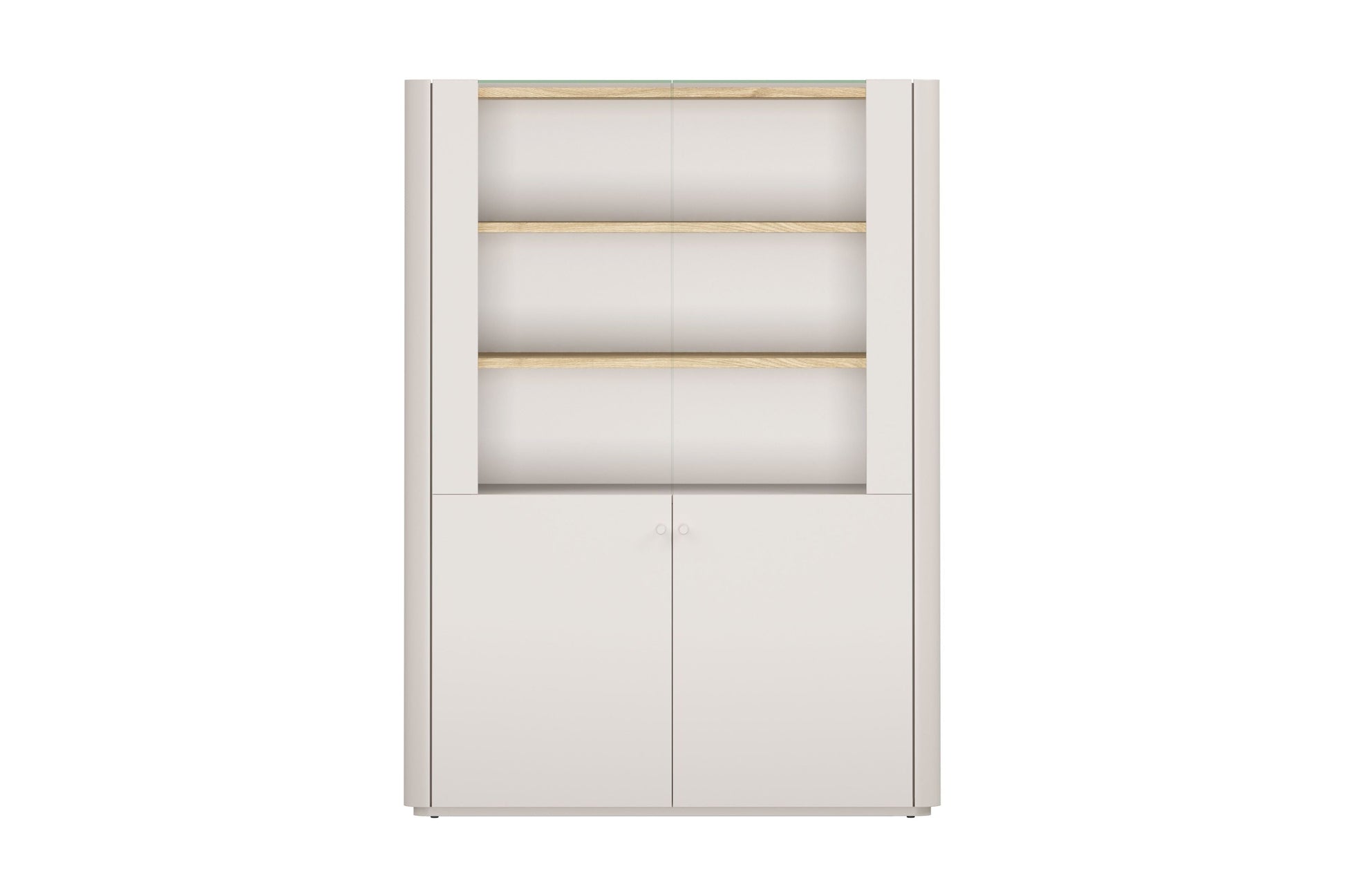 Vitrīna Elva 100/137,5/48 cm Kašmirs / Eļļots ozols - N1 Home