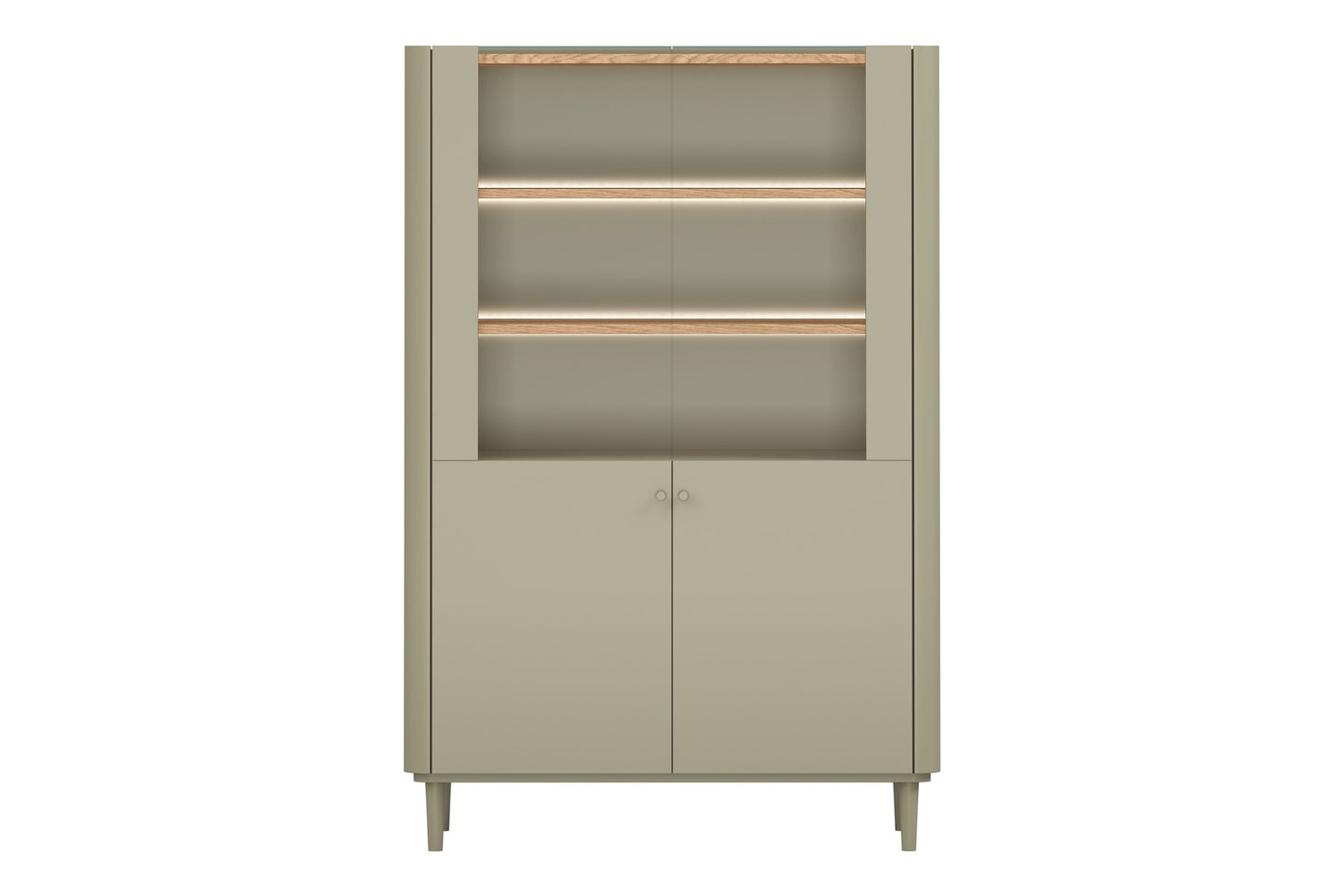 Vitrīna Elva 100/150/48 cm Eikalipts / Baltijas kāpu ozols - N1 Home