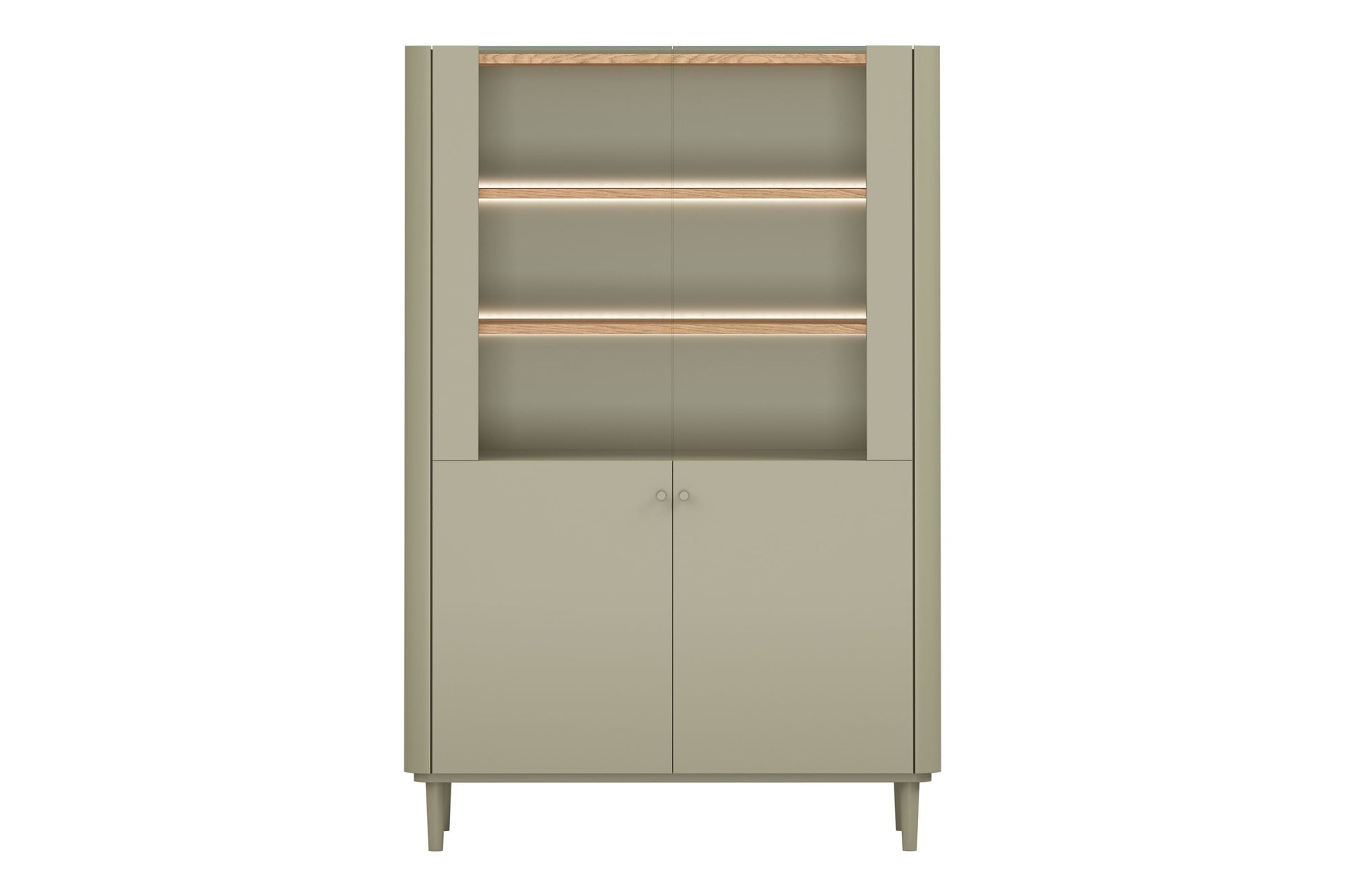 Vitrīna Elva 100/150/48 cm Eikalipts / Baltijas kāpu ozols - N1 Home
