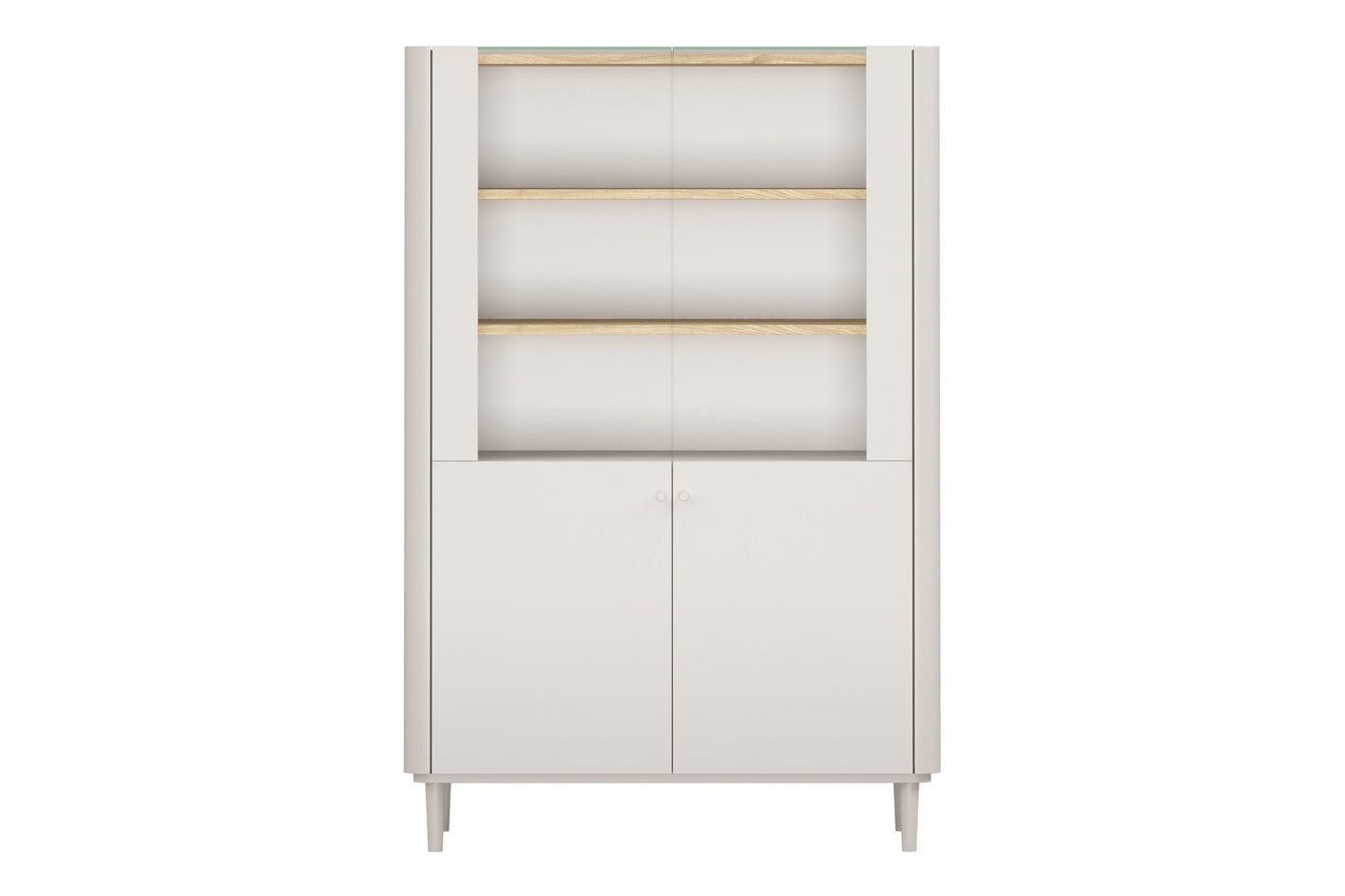 Vitrīna Elva 100/150/48 cm Kašmirs / Eļļots ozols - N1 Home