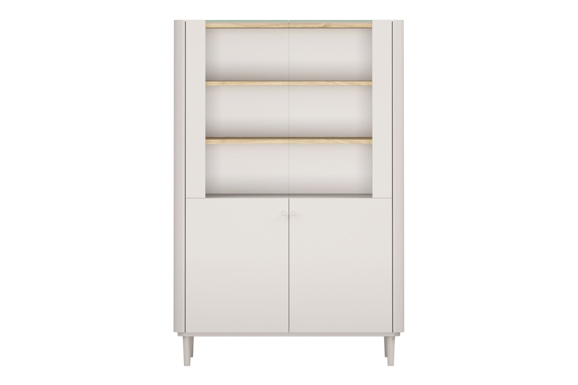 Vitrīna Elva 100/150/48 cm Kašmirs / Eļļots ozols - N1 Home