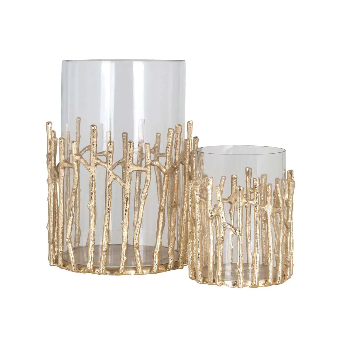 Svečturis Loretta gold large Richmond Interiors 31,5/22/22 cm zelts - N1 Home