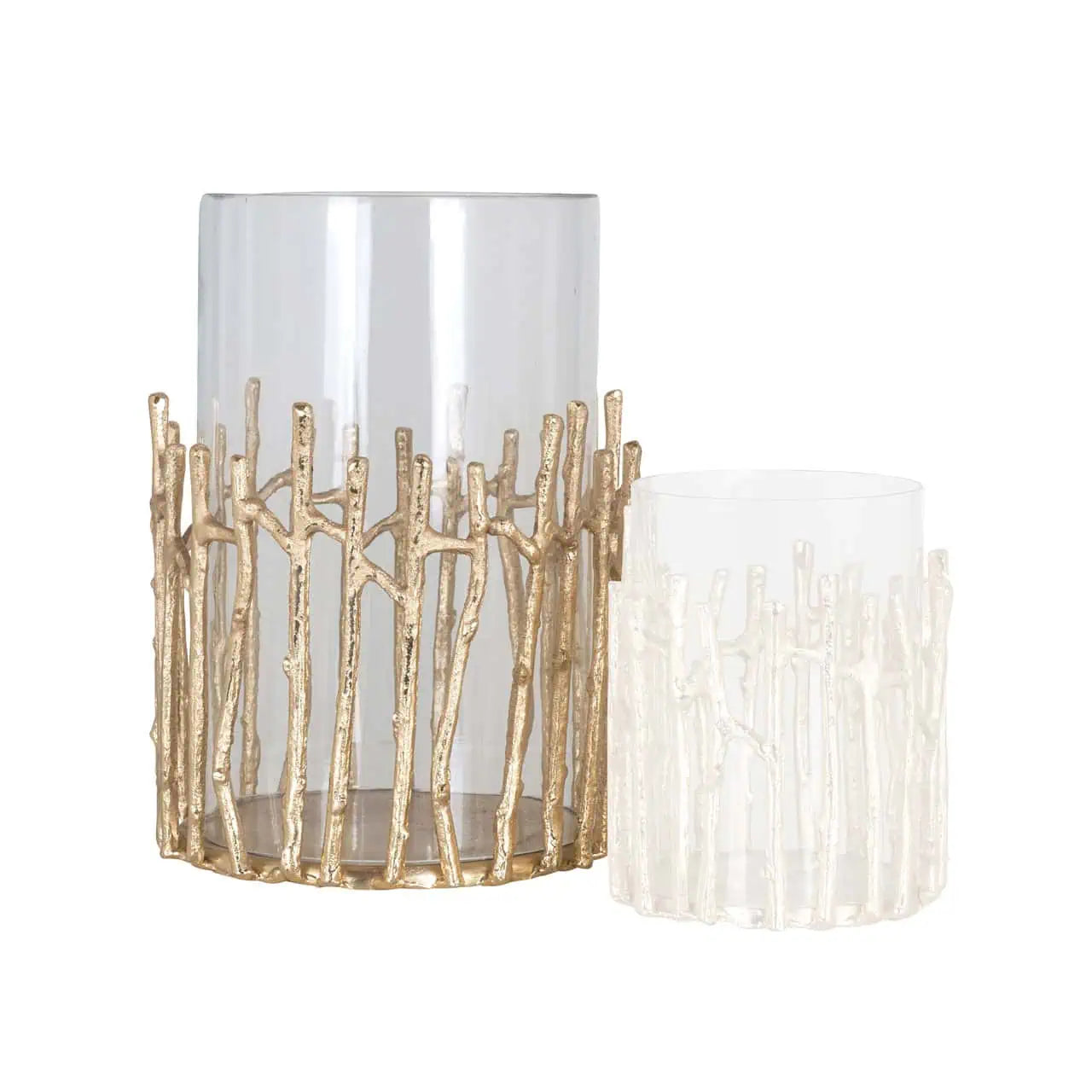Svečturis Loretta gold large Richmond Interiors 31,5/22/22 cm zelts - N1 Home