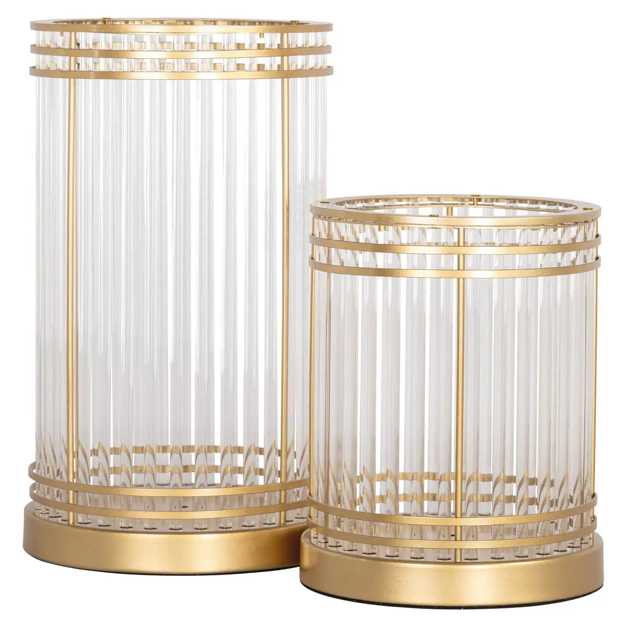 Svečturis Dyara gold large Richmond Interiors 40/24/24 cm zelts - N1 Home