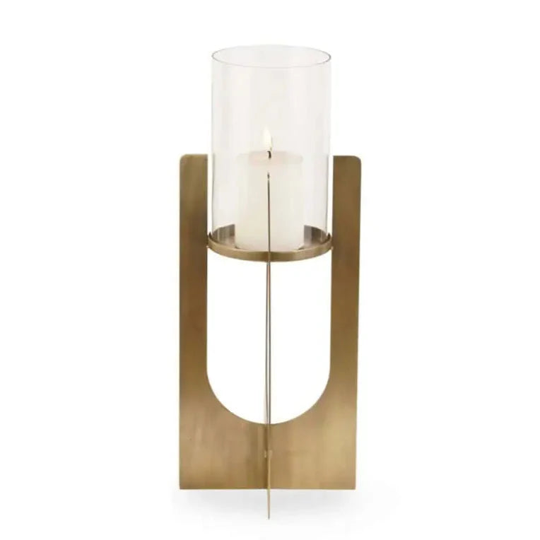 Svečturis Dalou gold large Richmond Interiors 48/19,5/19,5 cm zelts - N1 Home